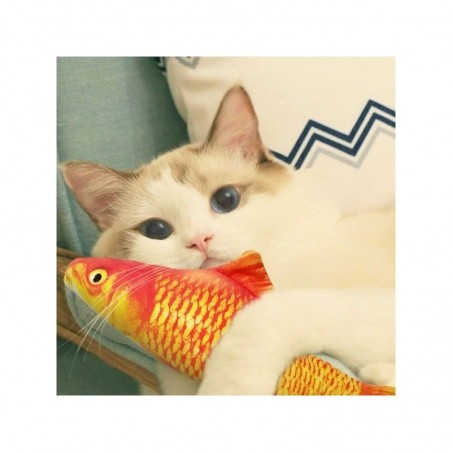 Peluche Pez Goldfish con catnip al interior para gatos -  
