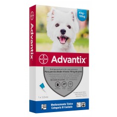Advantix Pipeta para Perros 4 a 10 Kg Bayer® - ELANCO - laboratorio Bayer/Elanco 