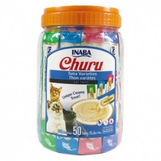 INABA Churu Snack Gato sabor Atun Variedades 50 Unidades de 14 g - Ciao 