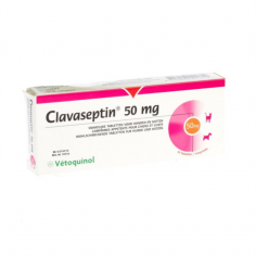 Clavaseptin 50 mg. 10 comprimidos VENTA CON RECETA - Vetoquinol 
