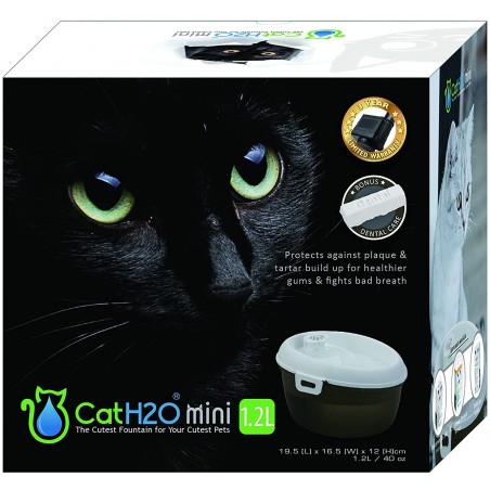Mini Fuente Bebedera de Flujo Constante para Gatos 1,2 L CatH2O - CAT H2O 