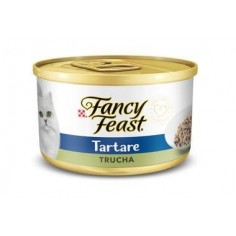 Pack 8 latas Fancy Feast - Flaked Tartare TRUCHA 85g - Purina Dentalife 