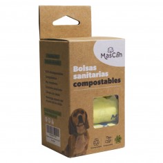 Bolsas Biodegradables para Necesidades Perros 8 rollos x 10 bolsas Mascan - mascan 