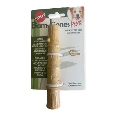 Bam-Bones Chicken Bamboo Stick sabor Pollo para Perros - Mediano 14 cm. -  