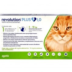 Revolution Plus para Gatos entre 5 y 10 Kg. Antiparasitario - Zoetis - Laboratorio Zoetis 