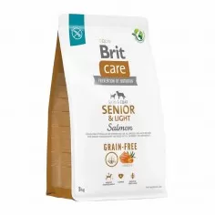 Brit Care Perro Grain Free Senior & Light Salmon Skin & Coat 3 Kg. - Brit® 