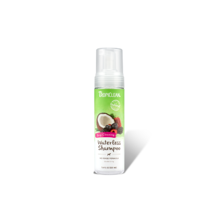 Shampoo Seco en Espuma Perros Tropiclean Waterless Berry & Coconut Deep Cleansing 220 ml - Tropiclean 