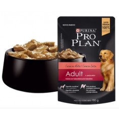 Pro Plan Pouch Perro Adulto sabor Carne 100g. - proplan 