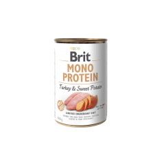 Brit Care Perro Lata MONO PROTEIN Turkey & Sweet Potato Alimento Humedo 400g. - Brit® 