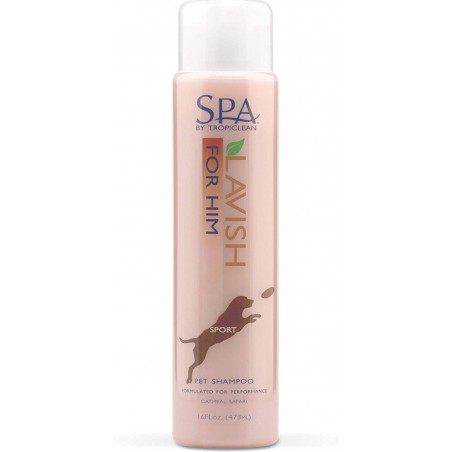 Shampoo Spa Lavish Tropiclean For Him Sport 473 ml - Tropiclean 